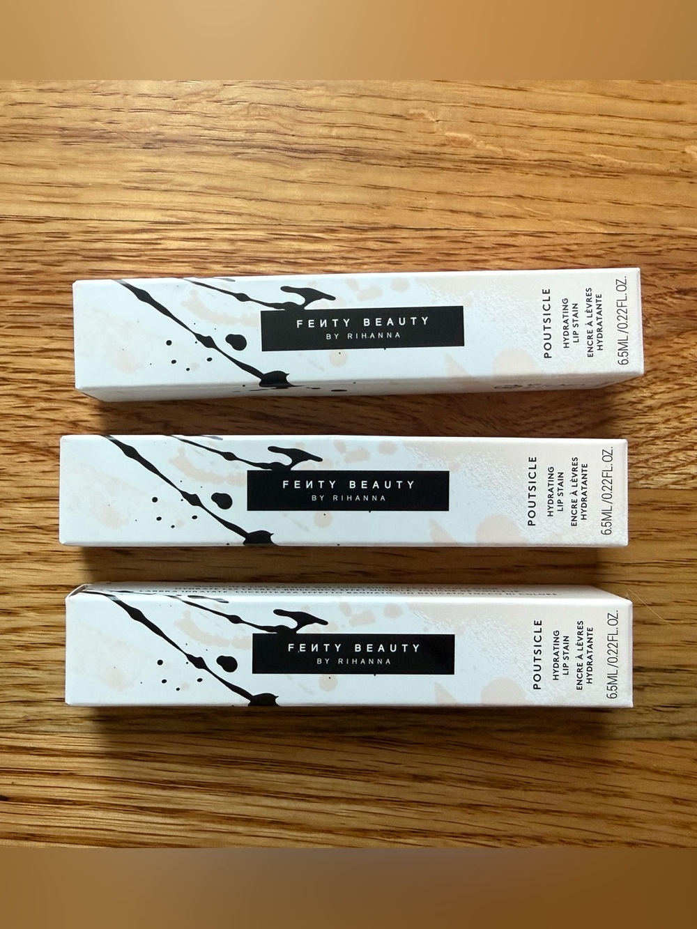 3 NEW! 
Fenty Beauty by Rihanna Poutsicle Hydrating Lip Stain Zesty Bestie